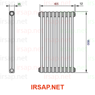 Радиатор IRSAP Tesi 21800/9 T12 CL 01